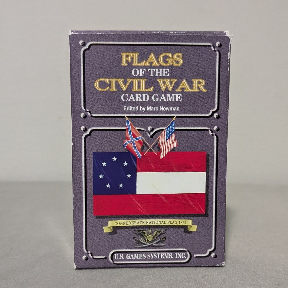 Flags of the Civil War Card Game 2002 Marc Newman USGS Sealed Cards Box Wear